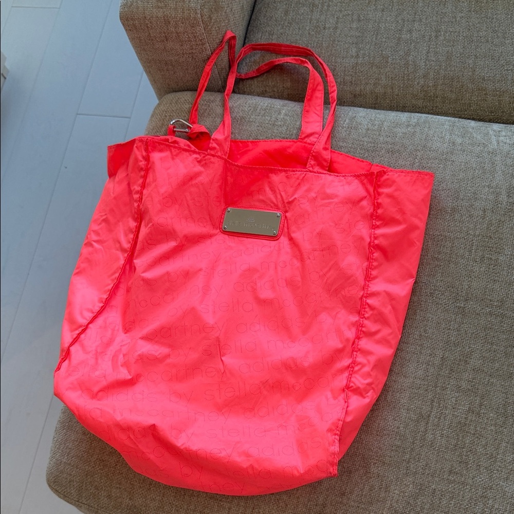 Vintage Stella McCartney Adidas Collab Neon Orange Tote